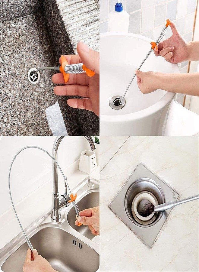 Deoxys Sink Cleaning Hook Sewer, Spring Cleaner Hair Dredging Tool-1.6 Meter(160 cm), - Image 5